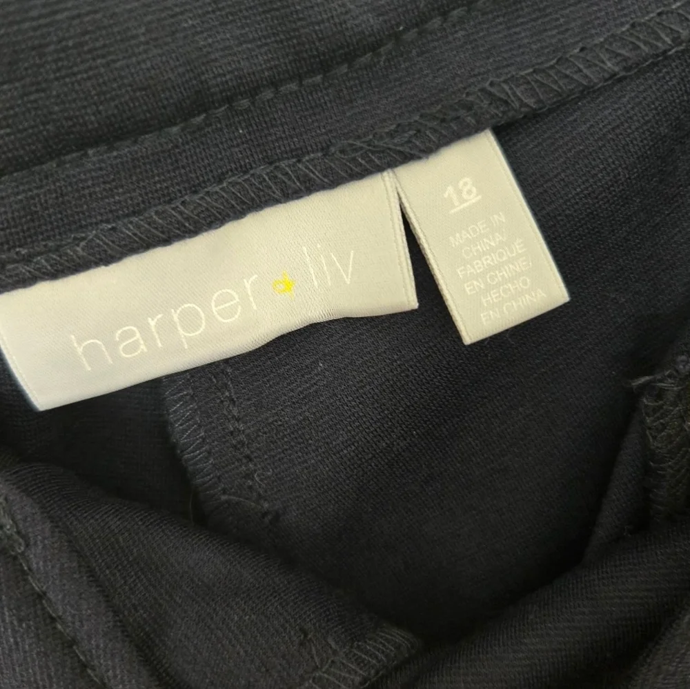 Harper & Liv Navy Slack Pants Size 18